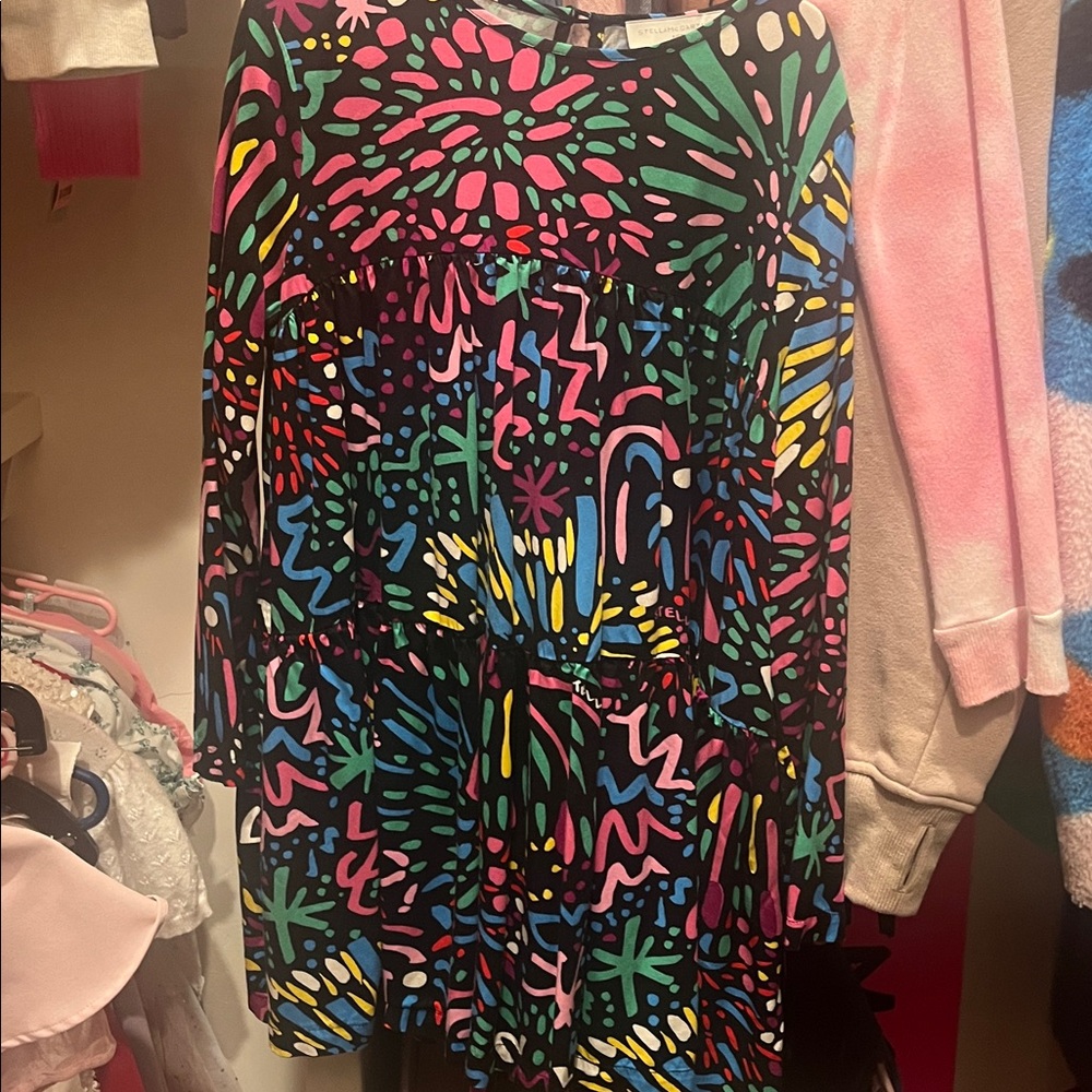 Colorful Abstract Pattern Dress Stella McCartney size8
